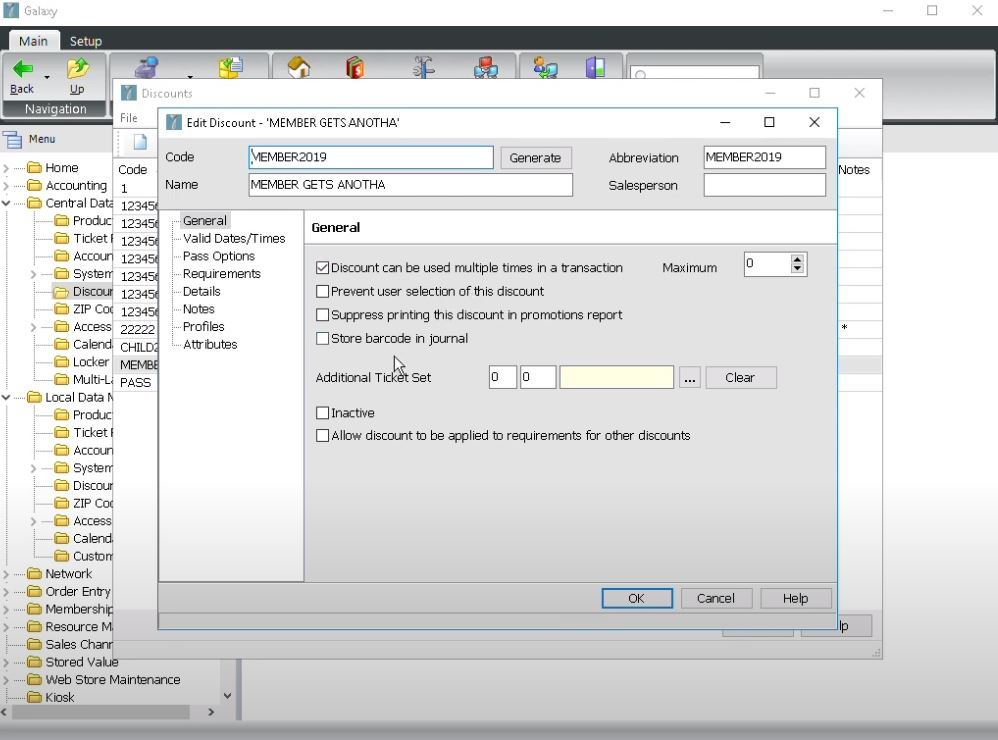 screenshot of Gateway Ticketing